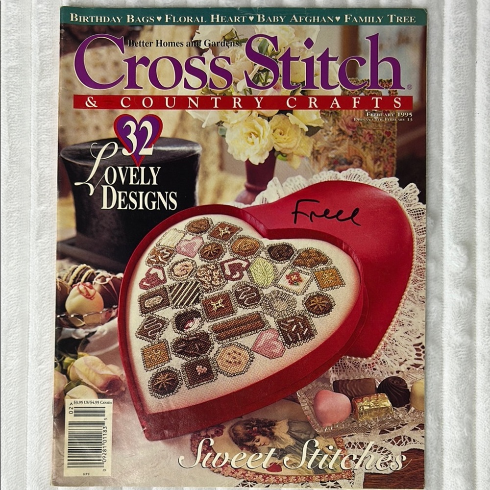 Free w/ Purchase $15+ May 1995 Vintage Cross Stitch & Country Crafts Magazine